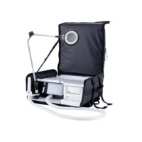 Sistem mobil RUCK Nova Pro tip rucsac, cu lupa iluminata, negru/Dark Granite, material TPU, 46,5 × 31,5 × 48 cm