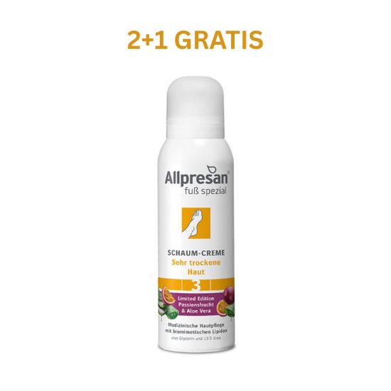 Allpresan Pedicare Original no. 3 crema spuma piele foarte uscata - Fructul pasiunii, 125ml 2+1 GRATUIT