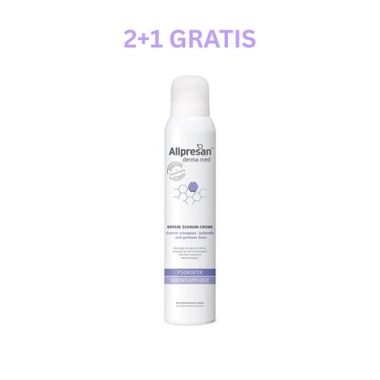 Allpresan derma med PSORIATIX INTENSIVE CARE Foam Cream, 200 ml 2+1 GRATIS
