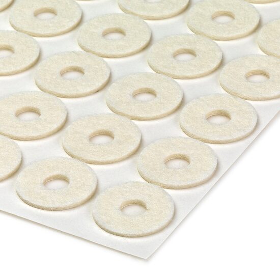 Pad rotund din felt din lana si viscosa, grosime 2 mm, marimea S, 612 buc./pachet