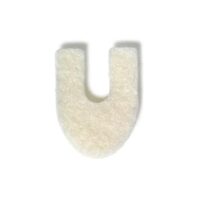Pad in forma de potcoava din felt din lana si viscosa, grosime 2 mm, marimea S, 36 buc./pachet