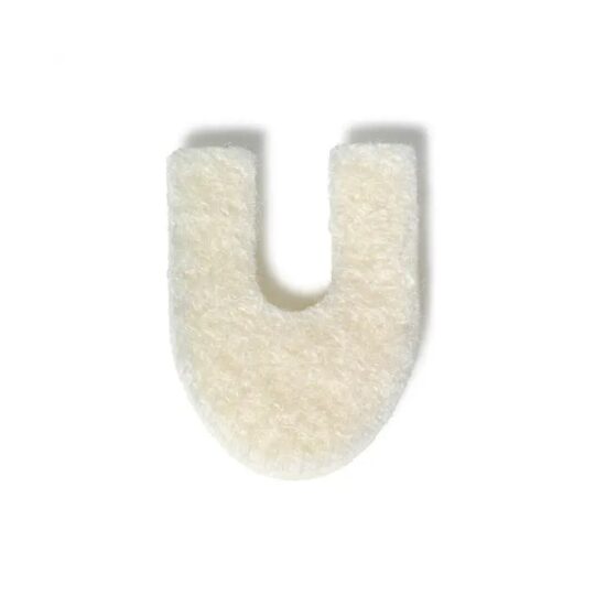 Pad in forma de potcoava din felt din lana si viscosa, grosime 2 mm, marimea S, 36 buc./pachet