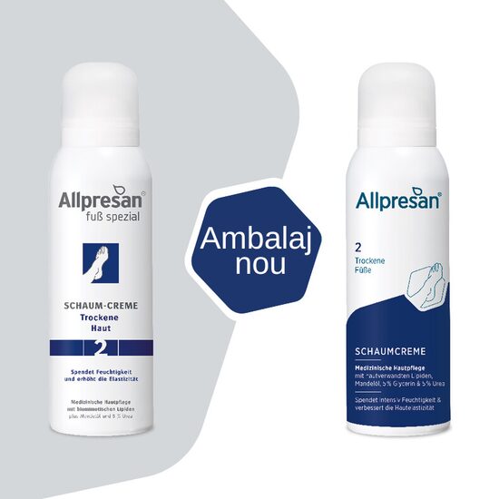 Allpresan Pedicare nr.2 Crema Spuma Piele Uscata, 125ml
